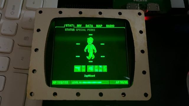 Pip-Boy 3000 MK IV, Pygame GUI смотреть онлайн