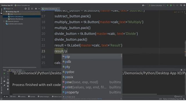 Create Calculator using Python смотреть онлайн