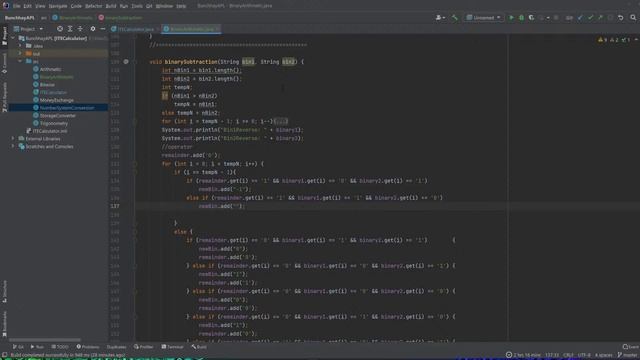 Continue my Lab 8 - Binary Arithmetic Class - Java ITECalculator - BinarySubtraction смотреть онлайн