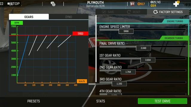 Nitro Nation Drag&drift Playmouth Barracuda Hemi Tune 1/4 7sec With Suspension