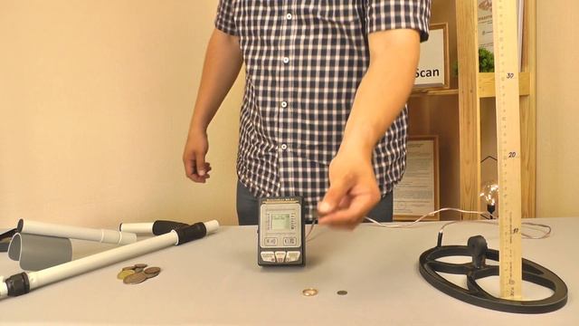 Проверка чувствительности датчика металлоискателя DetectoScan MD-D1 смотреть онлайн