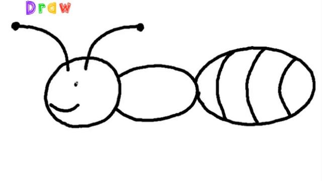 How to Draw an Ant Easy Step by Step смотреть онлайн