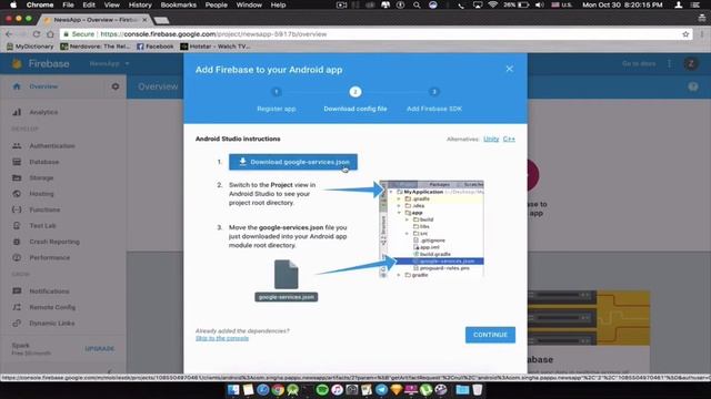 1.Connect Android project With Firebase Database смотреть онлайн