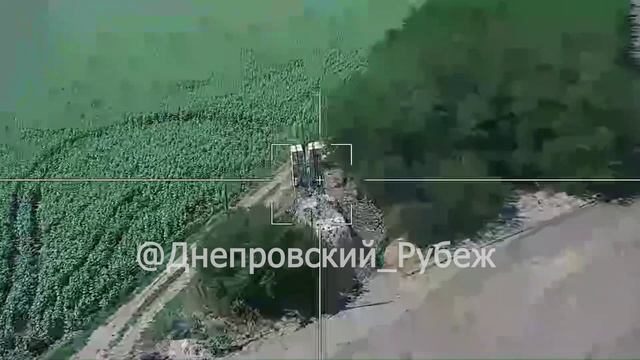 Удар Ланцетом по ПУ ЗРК Iris-T ВСУ на Херсонском напр/Strike at the AFU Iris-T SAM system by Lancet