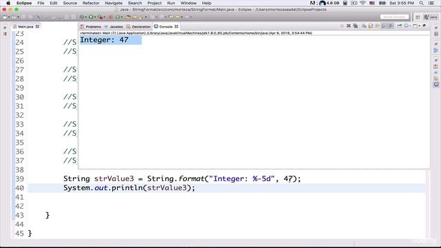 59. String Formatting in Java Part3 | Learn java tutorials for beginners | смотреть онлайн