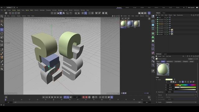 2023 | Cinema 4D | Spline Mask | Extrude смотреть онлайн