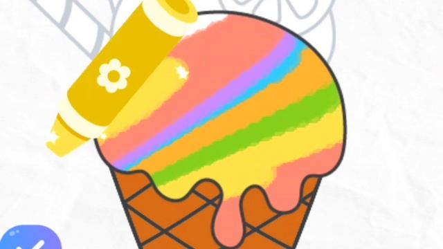 How to draw cute "Ice-cream"??? Easy to draw for Kid's?? Drawing, Coloring, Painting for Kid's♥️ смотреть онлайн