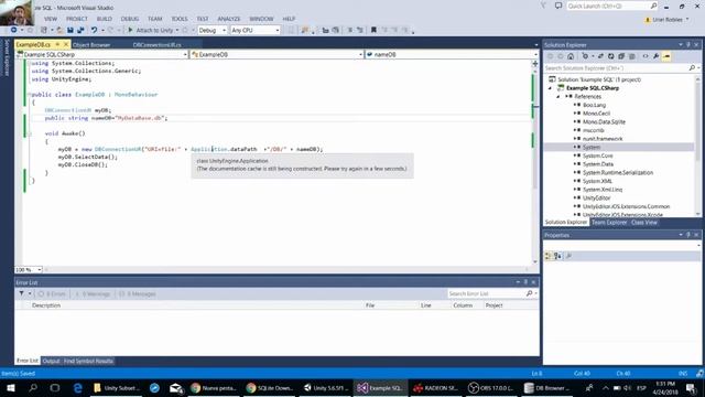 How can we do the communication among Unity and SQLite? Solution 100% смотреть онлайн