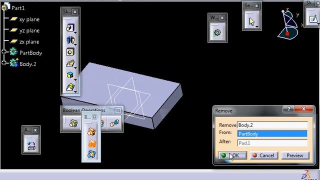 ADVANCE BOOLEAN OPERATIONS- CATIA GIVEAWAY COURSE FOR MECH AERO AUTO ENG FULL COURSE call 986654891 смотреть онлайн