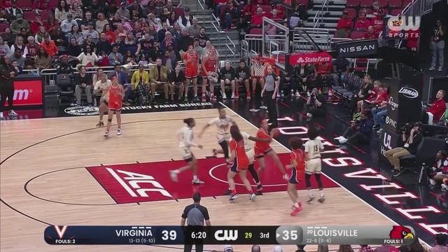 Virginia Vs. Louisville Full Game Replay | 2023-24 ACC Women's Basketball
