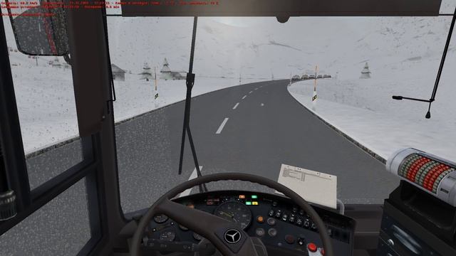 OMSI 2. Alpen Map, Route 100, Mercedes-Benz O407 смотреть онлайн