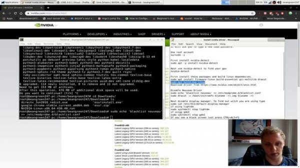 Install proprietary NVIDIA driver on Debian 10