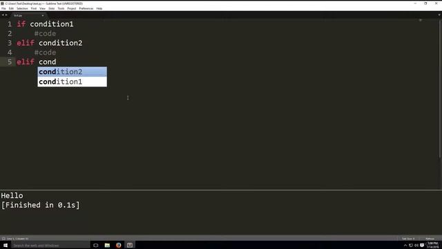 if else if statement in python-Programming tutorial смотреть онлайн