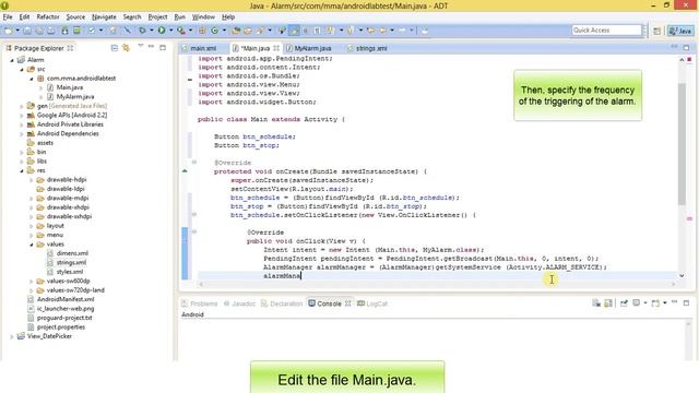 Android dev tutorial : Alarm (english) смотреть онлайн
