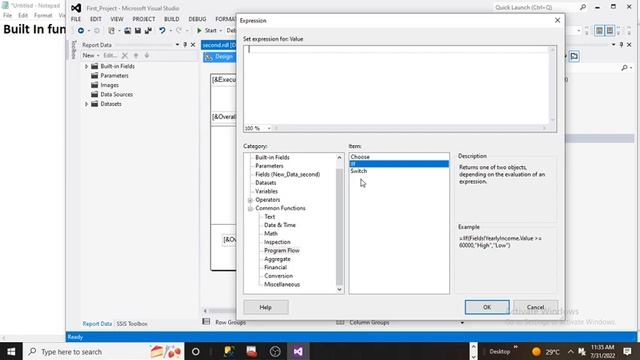 Function In SSRS||SQL Server Reporting Service (SSRS)||MSBI||SQLISEASY смотреть онлайн