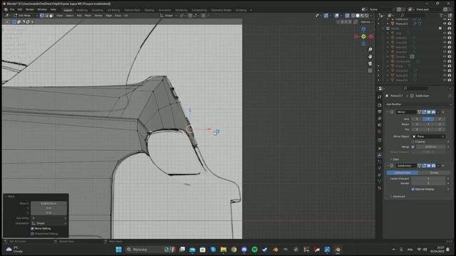 3D Modeling Blender Toyota Supra Mk IV + Freemodel And Blueprints Download