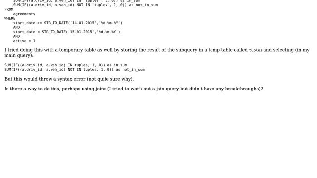 Databases: Is it possible to emulate the WITH command in MySQL 5.1.73? смотреть онлайн
