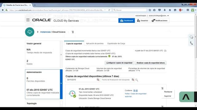 Oracle Java Cloud Service (Spanish) смотреть онлайн