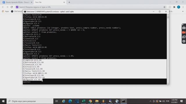 APRENDA SQLITE! - UTILIZANDO UPDATE (#8) смотреть онлайн