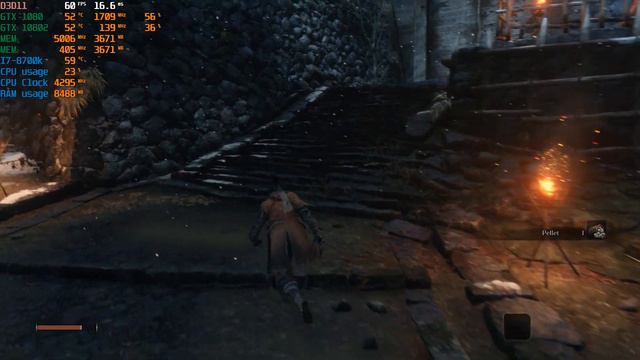 Sekiro Shadows Die Twice story playthrough English subtitles 1080p with G-sync GTX 1080 SLI PC