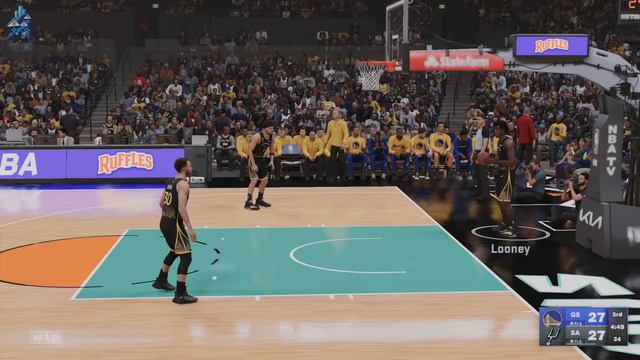 NBA 2K23 - Warriors vs Spurs | Downtown Simulation Basketball (1/13/2023) смотреть онлайн