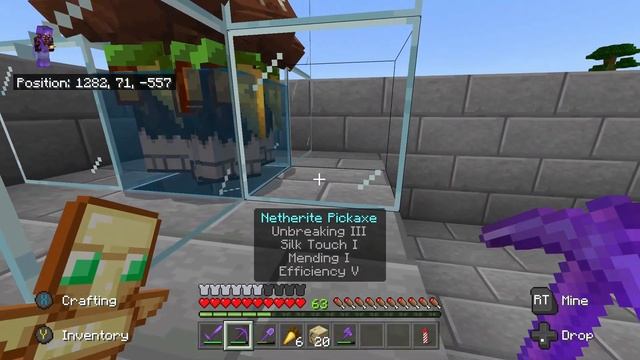 Minecraft Let's Play #9 Iron Farm Tutorial Bedrock 450+ Iron PH (Collecting One Stack of Every Item смотреть онлайн