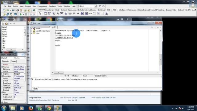 Cara Membuat Input database Delphi 7 смотреть онлайн