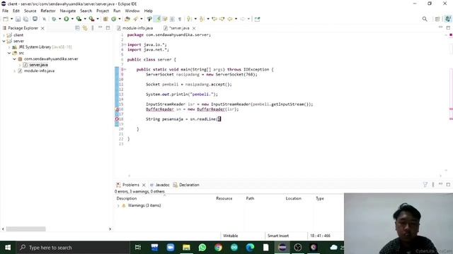 CARA MEMBUAT SOCKET JAVA (LOCAL HOST) DENGAN MENGGUNAKAN ECLIPSE IDE смотреть онлайн