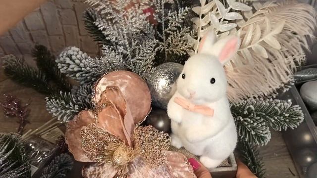 МК - ДЕЛАЕМ НОВОГОДНЮЮ КОМПОЗИЦИЮ С БЕЛЫМ ЗАЙЧИКОМ 2022 смотреть онлайн