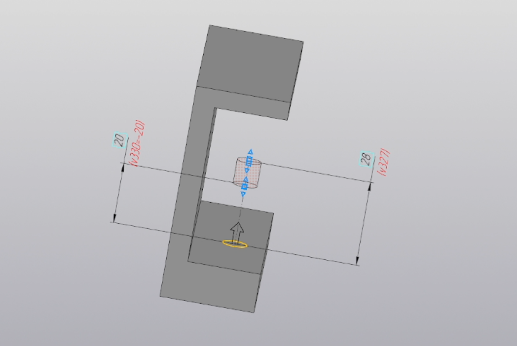 КОМПАС-3d. Фишка в инструменте Элемент выдавливания. Элемент на расстоянии от исходного эскиза смотреть онлайн