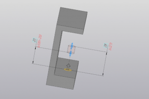 КОМПАС-3d. Фишка в инструменте Элемент выдавливания. Элемент на расстоянии от исходного эскиза