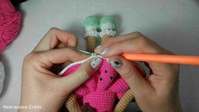 ? АРБУЗИНКА. КУКЛА КРЮЧКОМ МАСТЕР-КЛАСС. ? CROCHET DOLL TUTORIAL. смотреть онлайн