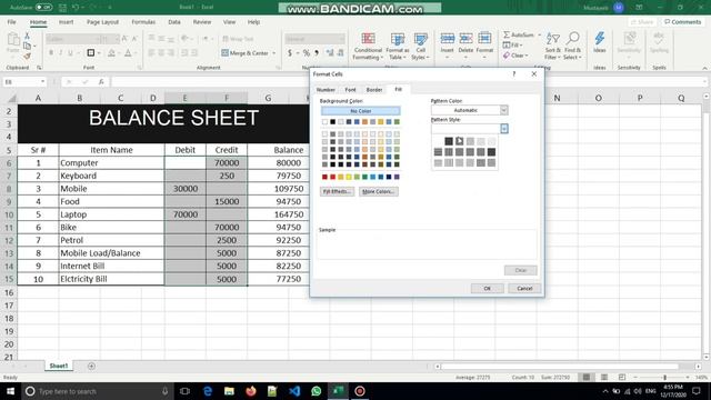 Excel 365 | Microsoft Office 2019 | Balance Sheet | Lecture # 2 смотреть онлайн