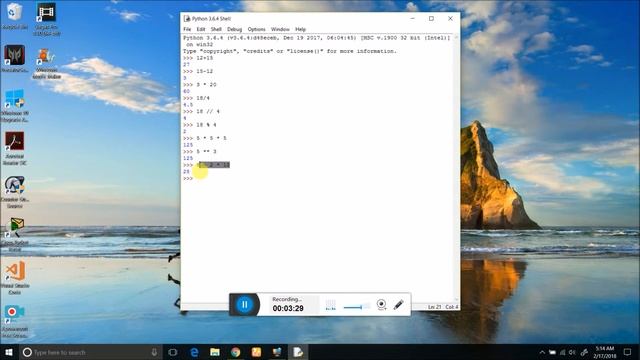 Python Programming Tutorial in HINDI - 2 : Math Operators and Variables смотреть онлайн