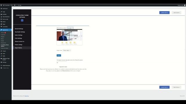 consulting Wordpress Theme Install смотреть онлайн