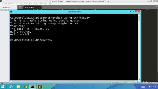 Using Strings in Python 3 Programming Language | පාඩම - 07 смотреть онлайн