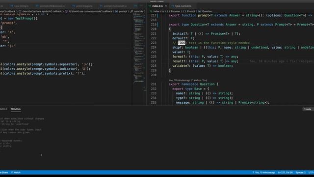[typescript] Add types to enquirer, part 9 смотреть онлайн