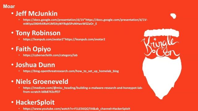 Mary Ellen Kennel, How to Build a Free Malware Lab | KringleCon 2021 смотреть онлайн