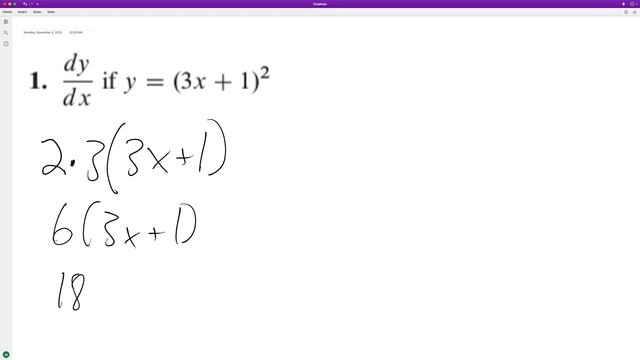 find the derivative of y = (3x + 1)^2 смотреть онлайн