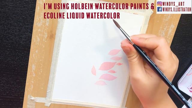 X'mas Card Ideas in 10 Mins┃Art Tutorial┃Time-lapse Watercolor Illustration ⁃ Windy Shih【10分鐘手繪聖誕卡片 смотреть онлайн