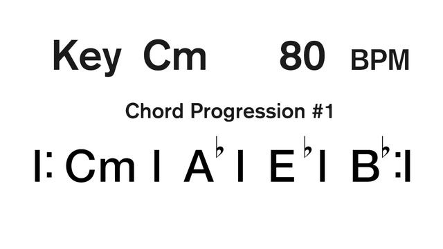 Pop Chords #1 Key Cm 80 BPM Backing Track смотреть онлайн