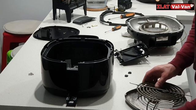 Disassemble - Deep Cleaning - Assemble Philips Air Fryer смотреть онлайн