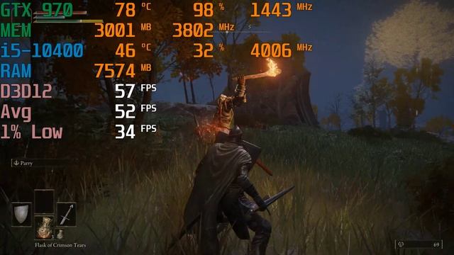 Elden Ring GTX 970 with Intel i5-10400 Ultra Settings 1080p FPS TEST Benchmark Vsync Unlocked смотреть онлайн
