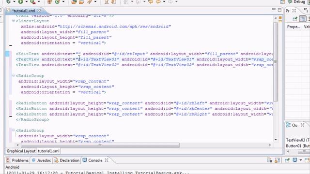 Android Tutorial & Lessons 12: Radio Buttons and Groups in XML: смотреть онлайн