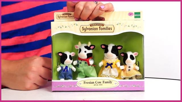 Sylvanian Families Фигурки Семья Коров 3555) смотреть онлайн