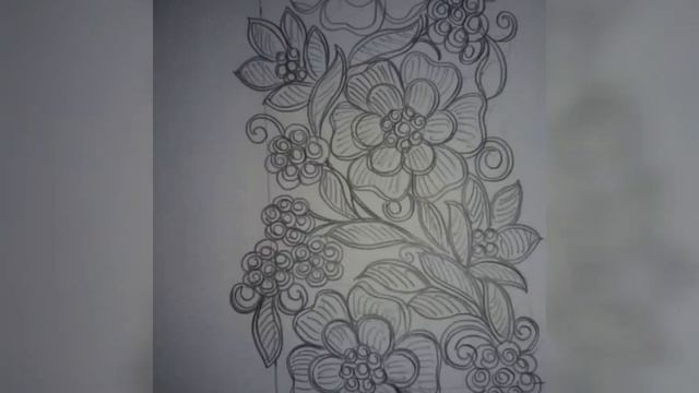 Pencil Flower sketches...//Flower sketch for various work. смотреть онлайн