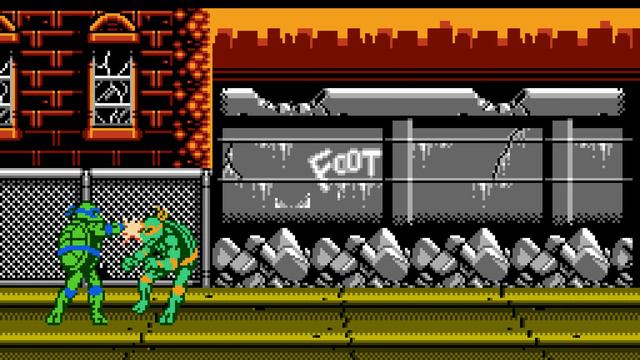 Teenage Mutant Ninja Turtles: Tournament Fighters - 2Players VS Mode [NES]|