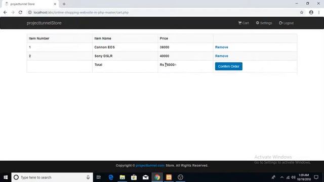 online shopping project in php with database смотреть онлайн