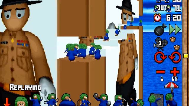 3D Lemmings (DOS) - Level 18 (Save 70) смотреть онлайн