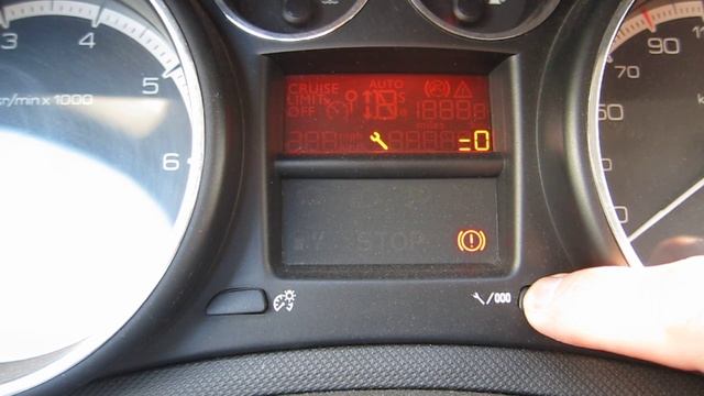 Как сбросить счетчик ТО на Пежо 308 смотреть онлайн